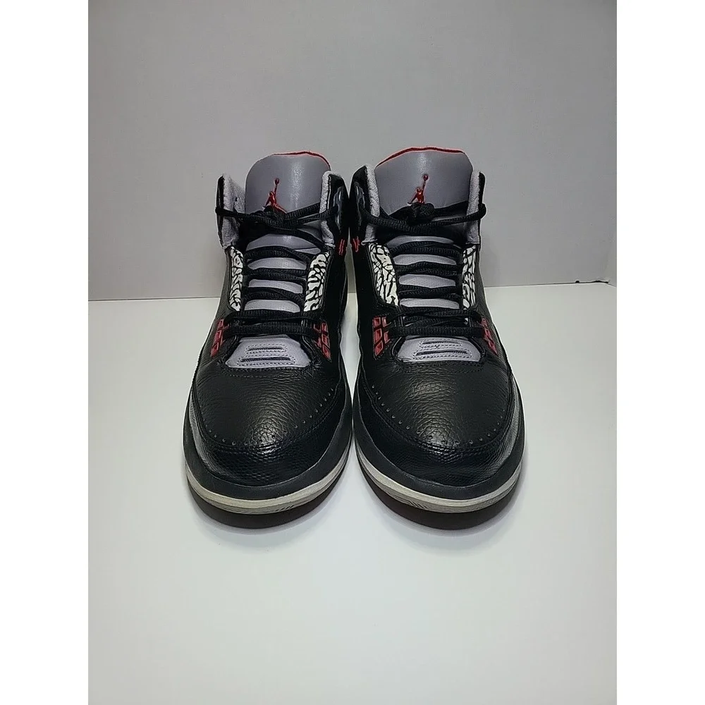 Jordan 2.5 Team Blk/Red-Cement Gry-Wht Men Size 12 US‎ 331987-061